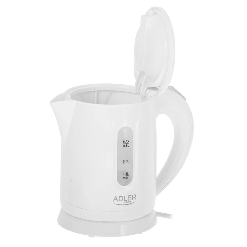 Adler cordless electric kettle, capacity 0.8L, power 850W, AD1371