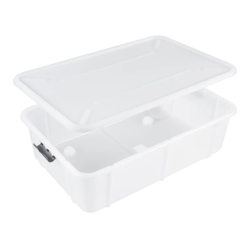 BranQ Velur 29L storage container with lid and wheels