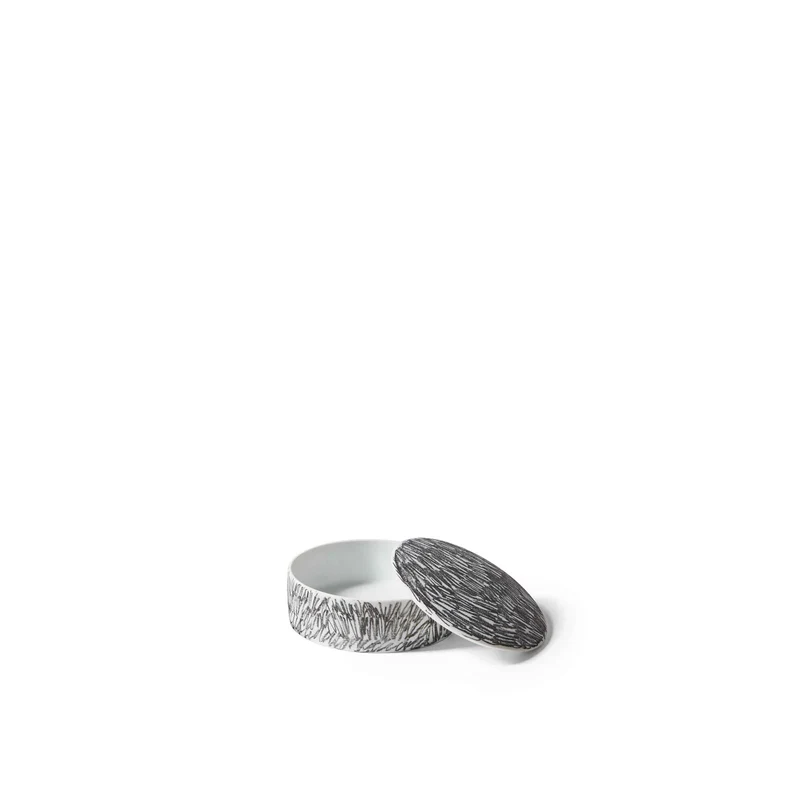 Porcelain Round Box Vase POST SCRIPTUM, designed by Formafantasma for Cassina
