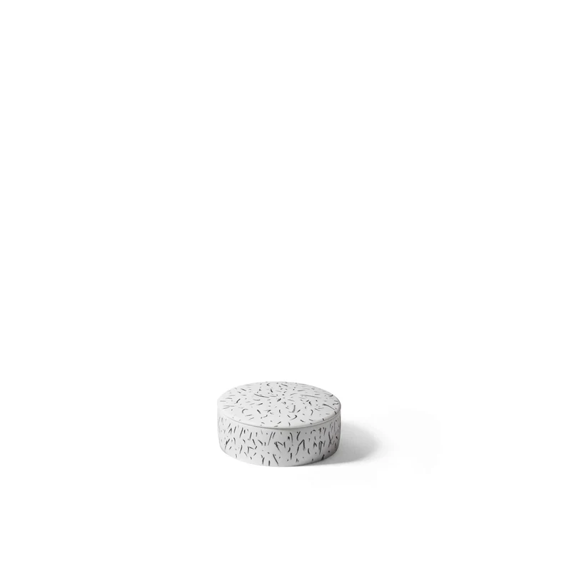 Porcelain Round Box Vase POST SCRIPTUM, designed by Formafantasma for Cassina