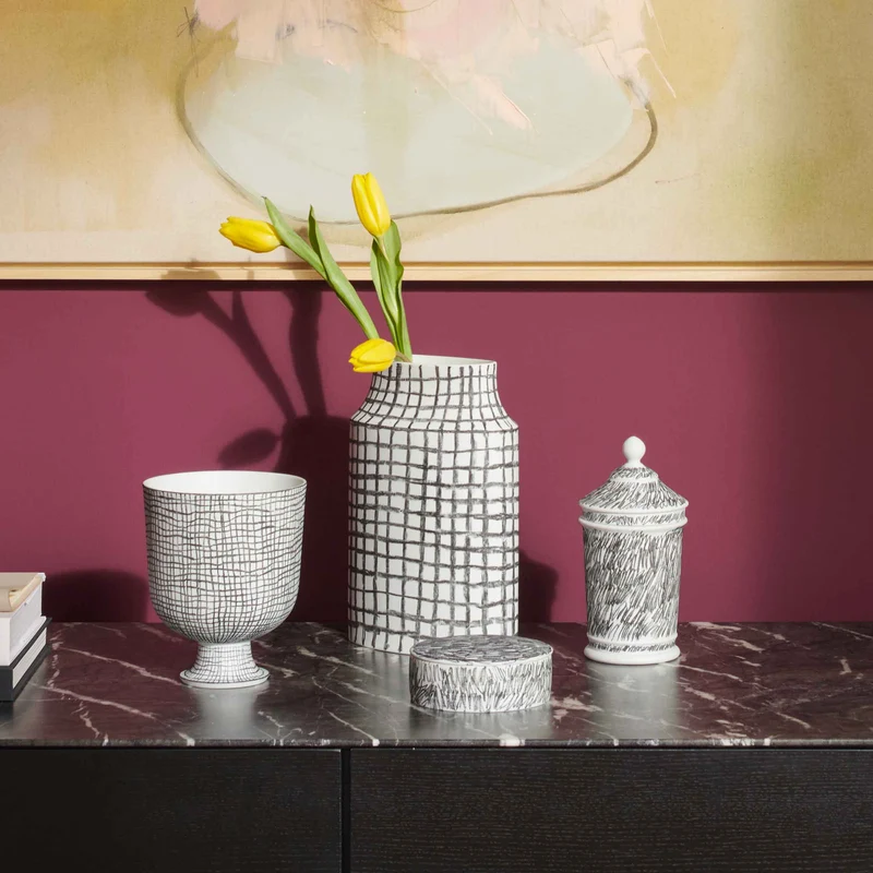 Porcelain Elliptical Vase POST SCRIPTUM, designed by Formafantasma for Cassina