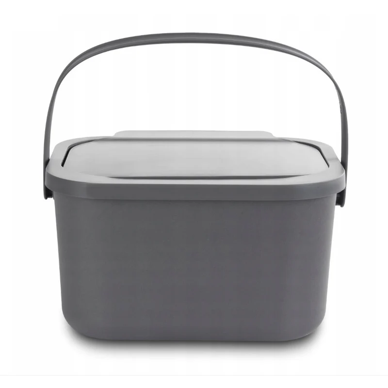 Bio-waste bin, 4.5-liter capacity, gray, Mini Bini + 5 Practic charcoal filters