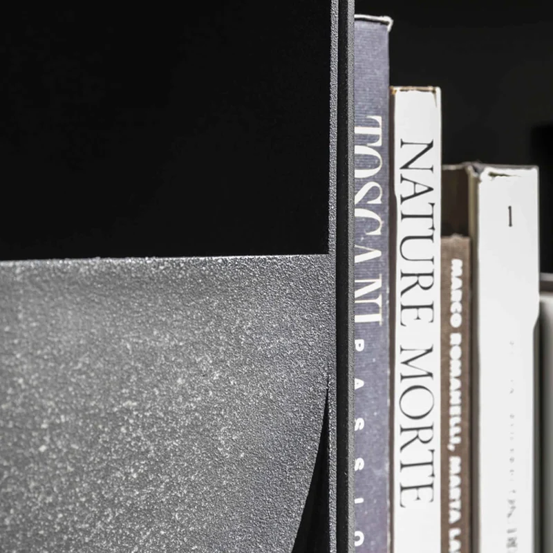 Double Sided Metal Floor Standing Bookcase JUDD BASE by Alessandro Di Prisco for Mogg