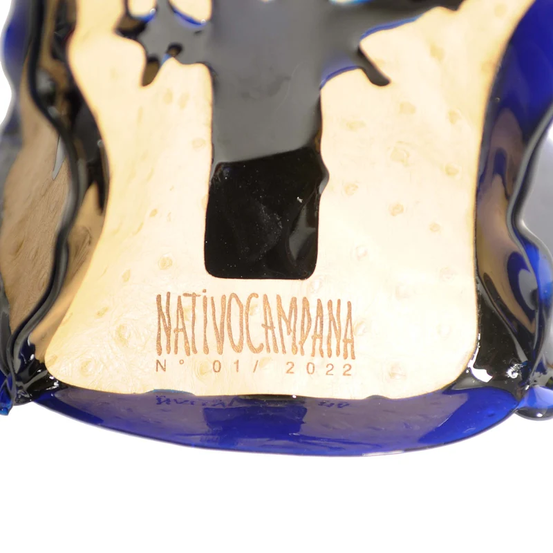Leather and Resin Vase CERRADO M by Fratelli Campana for NativoCampana