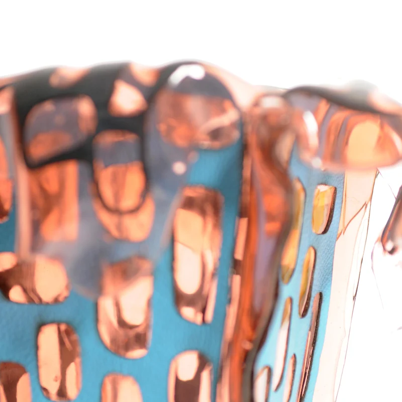Leather and Resin Vase SAGARANA M by Fratelli Campana for NativoCampana