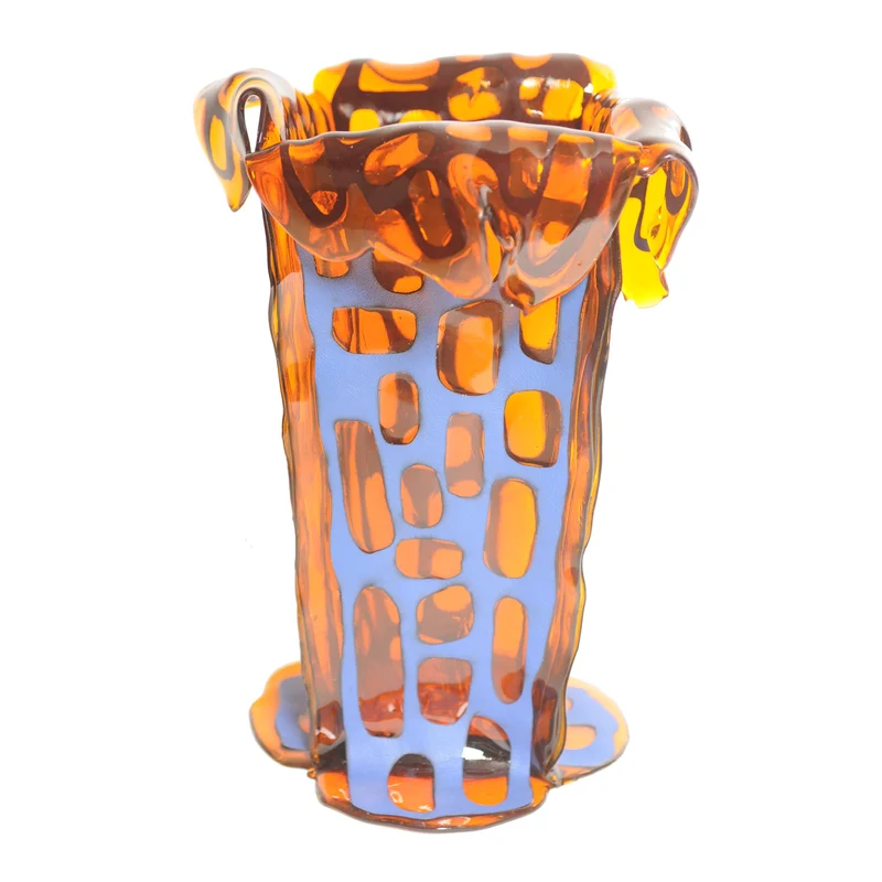 Leather and Resin Vase SAGARANA L by Fratelli Campana for NativoCampana