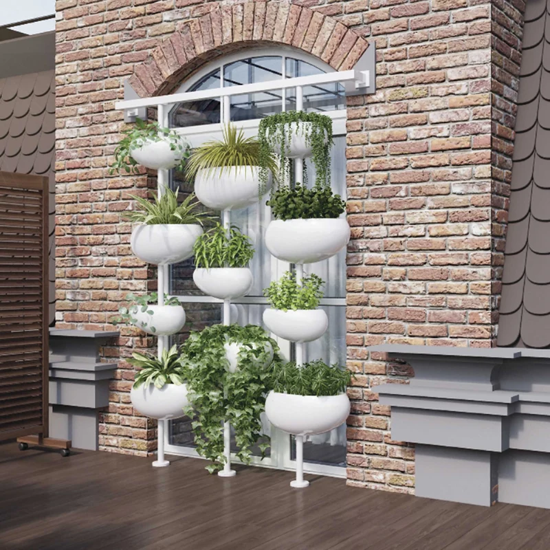 Outdoor Vertical Wall Vases GREENPILLS by ZPZ Partners for Serralunga
