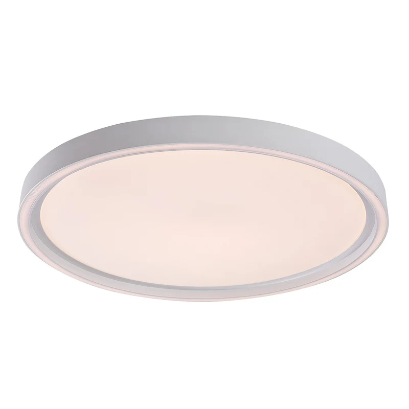 Rabalux Zerina Ceiling Light, 31W, IP40, white, 3000–6500 K, memory function, with remote control, timer function, night light effect, 75086