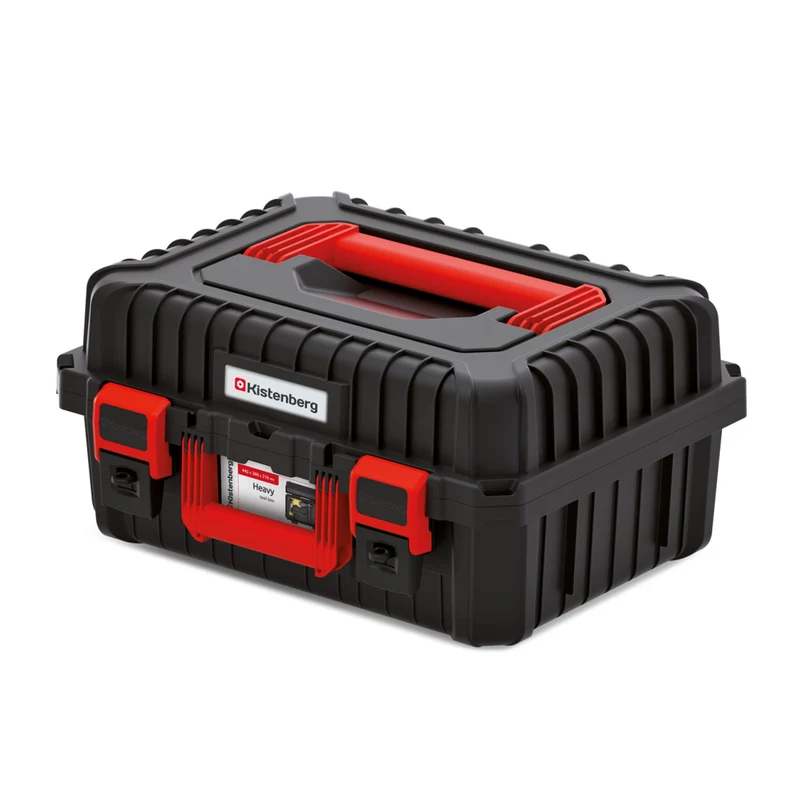 Kistenberg Heavy 45 KHV45P Tool Case Box Carrier with Foam Liner for Power Tools Wrokshop Ergonomic Handle Extremely Sturdy Polymer Blend