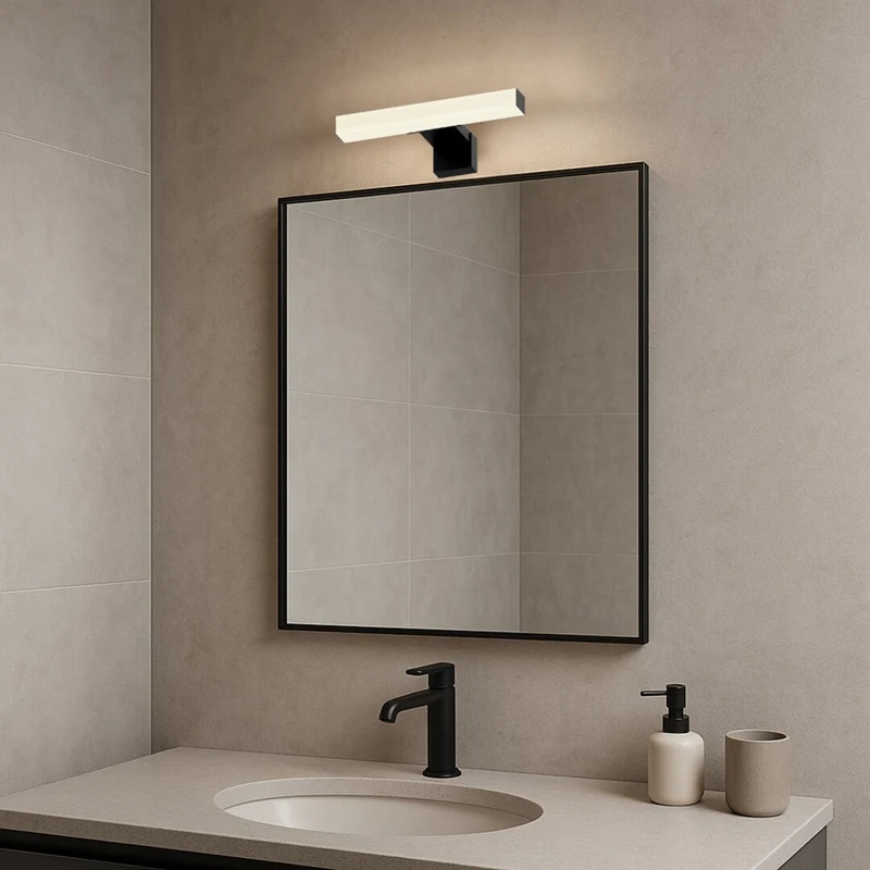 Rabalux Oliro LED 4W Black Bathroom Light, IP44, 4000 K, 75050