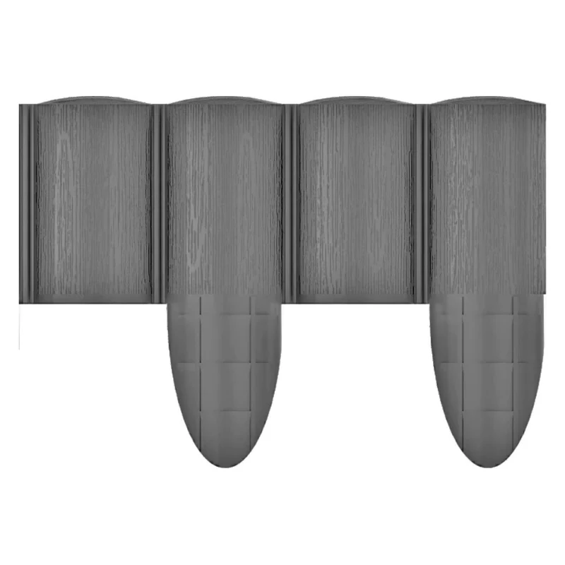 Cellfast Garden Fence, wood-grain finish, frost-resistant, 7.2 m long, graphite color, 34-054