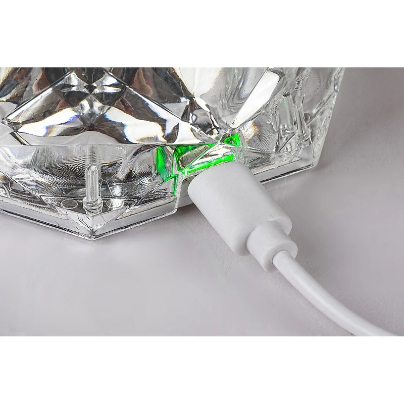 Rabaux decorative lamp, crystal, 1.5W LED, RGB, Siggy