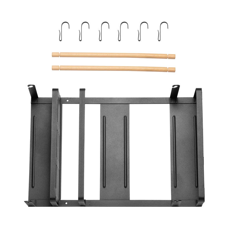Maclean magnetic shelf for refrigerator / washing machine, black, 12kg max, MC-910, 2 pieces