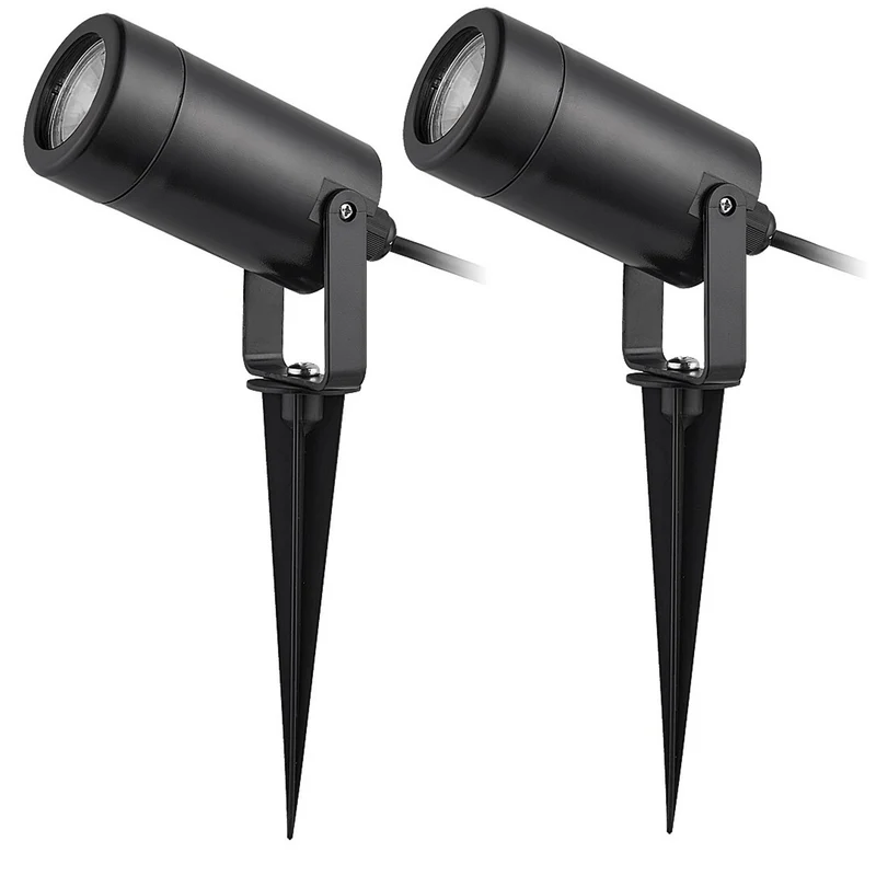 Rabalux Krobia Floor Lamp, IP65, black, GU10 base, max 4W, 7814, 2 pieces