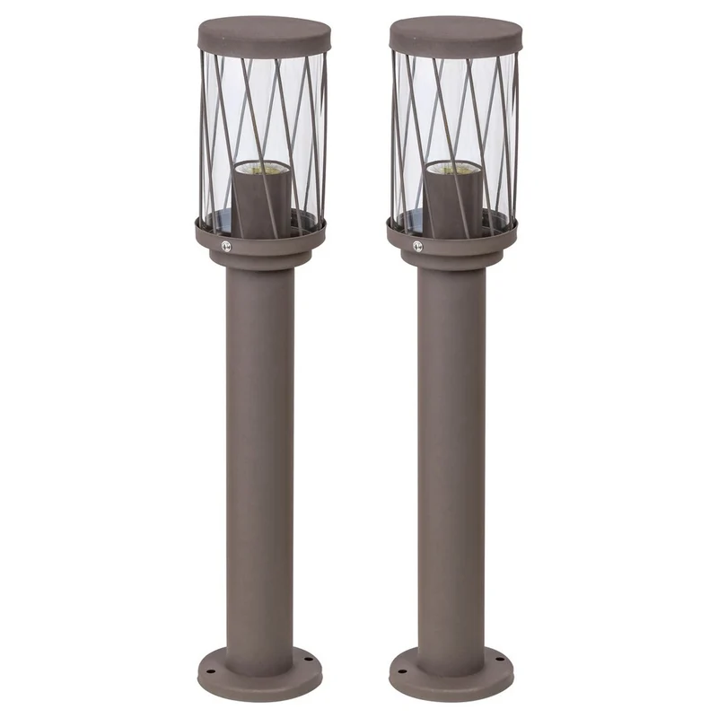 Rabalux Budapest Garden Floor Lamp, IP44, brown, E27 socket, max 40W, 8889, 2 pieces