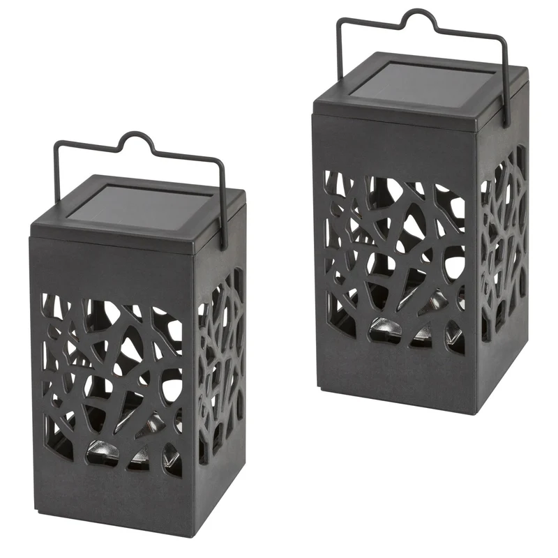 Mora Solar Lamp, 1 lm, IP23 rating, black, 0.07 W LED, 8948, 2 pieces