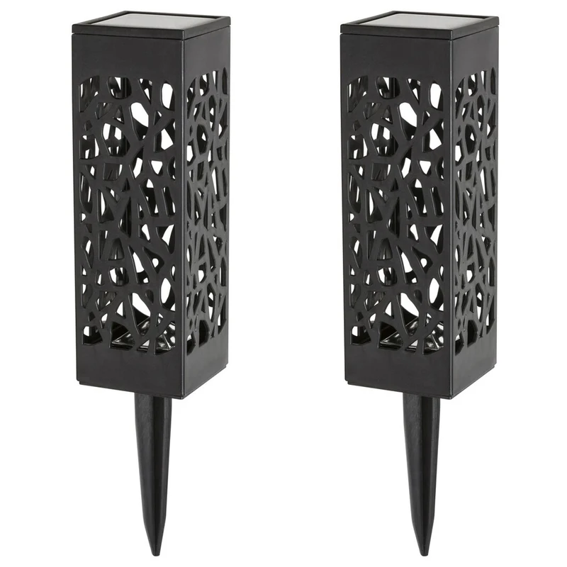 Mora Solar Light, 2 lm, IP23 rating, black, 0.16 W LED, 8949, 2 pieces