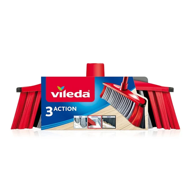 Three-fiber brush, no rod, Vileda 3-Action cartridge