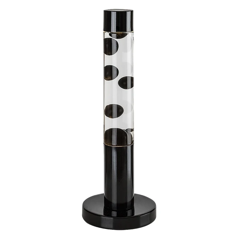 Rabalux LED lava lamp, 25W, 3000 K, black wax, Lavastic