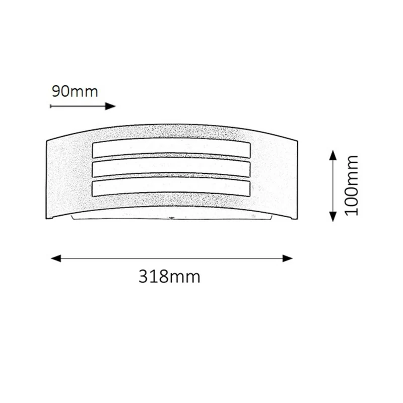 Rabalux roma 8409 outdoor wall lamp - black color
