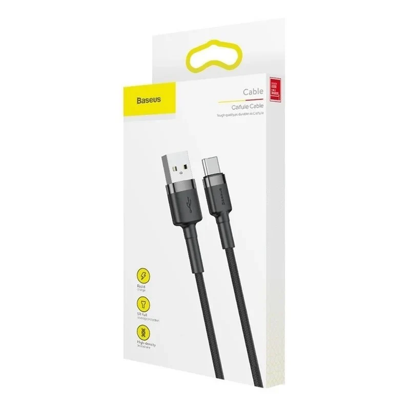 USB A plug - USB-C plug cable 1m CATKLF-BG1 black Baseus