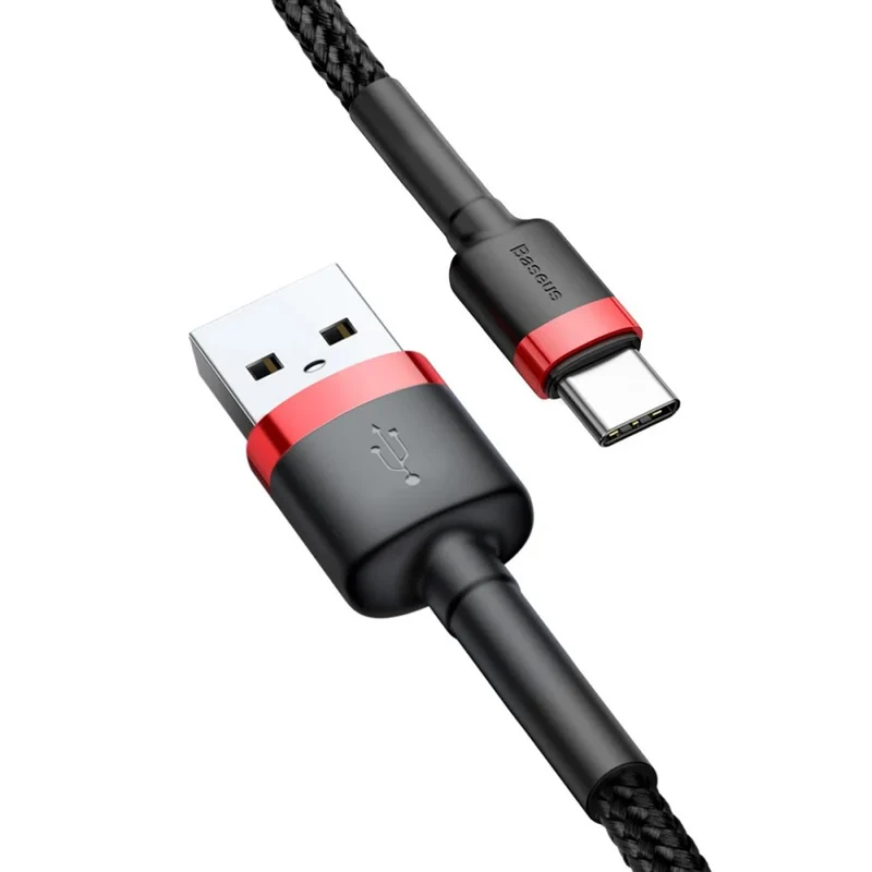 USB A plug - USB-C plug 1m CATKLF-B91 Red+Black Baseus cable