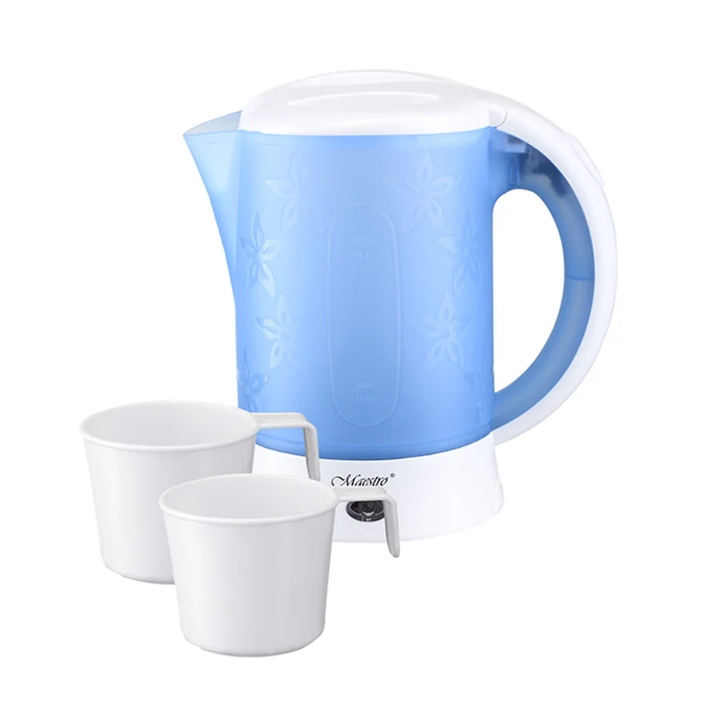 Maestro MR010 0.6L 600W travel kettle plus 2 cups