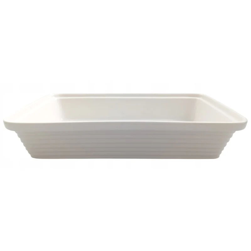 Maestro ceramic food warmer, rectangular, white color, capacity 2.4L, can be used in the oven, rack and lid with handle included, MR-11562-73