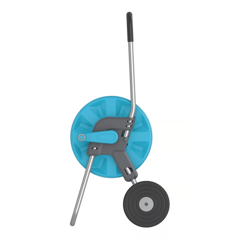 Cellfast Aluplus 1/2" 60m Hose Cart + Cellfast Quattro 1/2" 15m Garden Hose + Set with Cellfast Basic 1/2" Straight Sprinkler