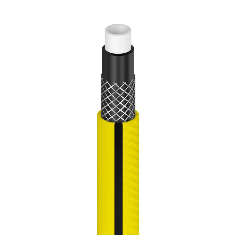 Cellfast Aluplus 1/2" 60m Hose Cart + Cellfast 4YELLOW 1/2" 50m Garden Hose + Set with Cellfast Basic 1/2" Straight Sprinkler