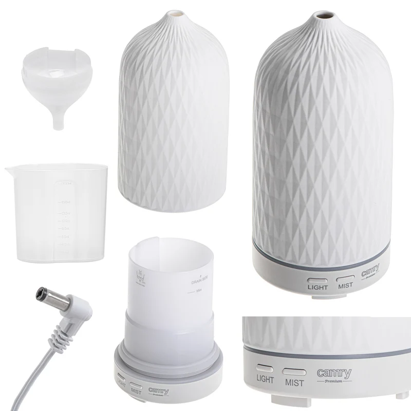 Camry CR 7970 Ultrasonic ceramic aroma diffuser, 100 ml, mood lamp