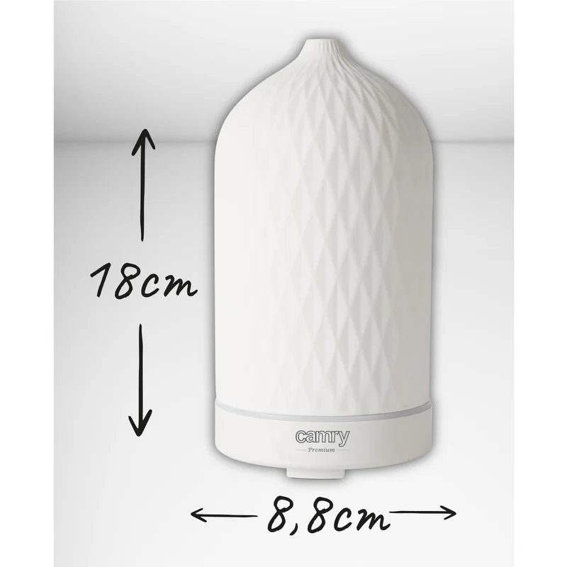 Camry CR 7970 Ultrasonic ceramic aroma diffuser, 100 ml, mood lamp