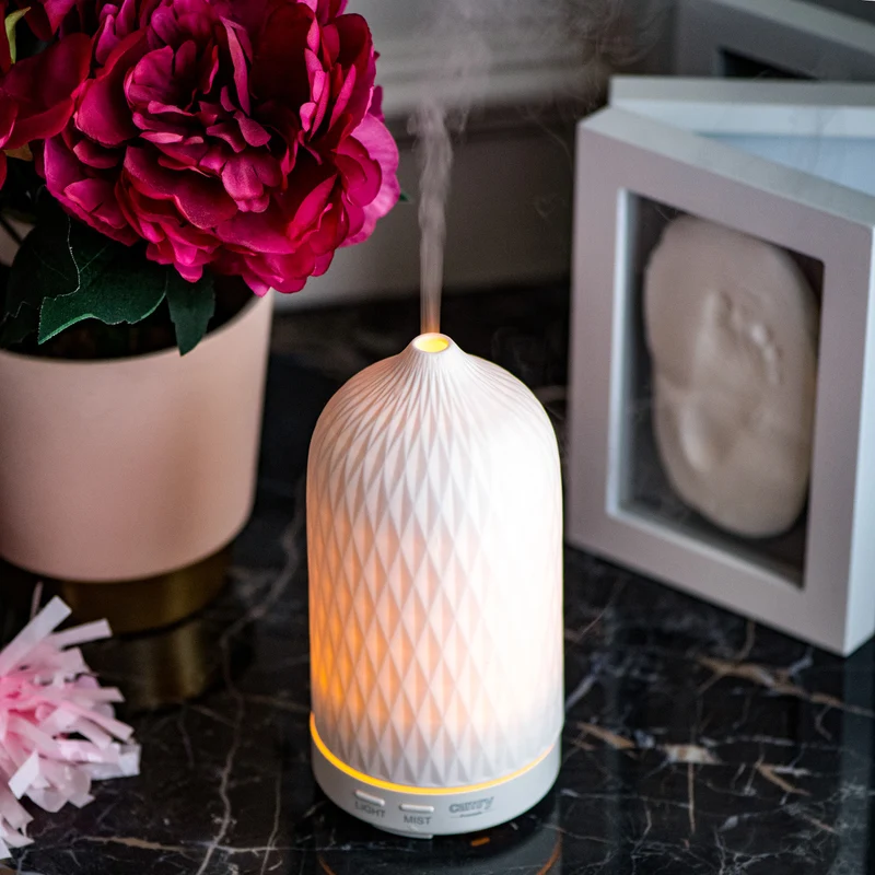Camry CR 7970 Ultrasonic ceramic aroma diffuser, 100 ml, mood lamp