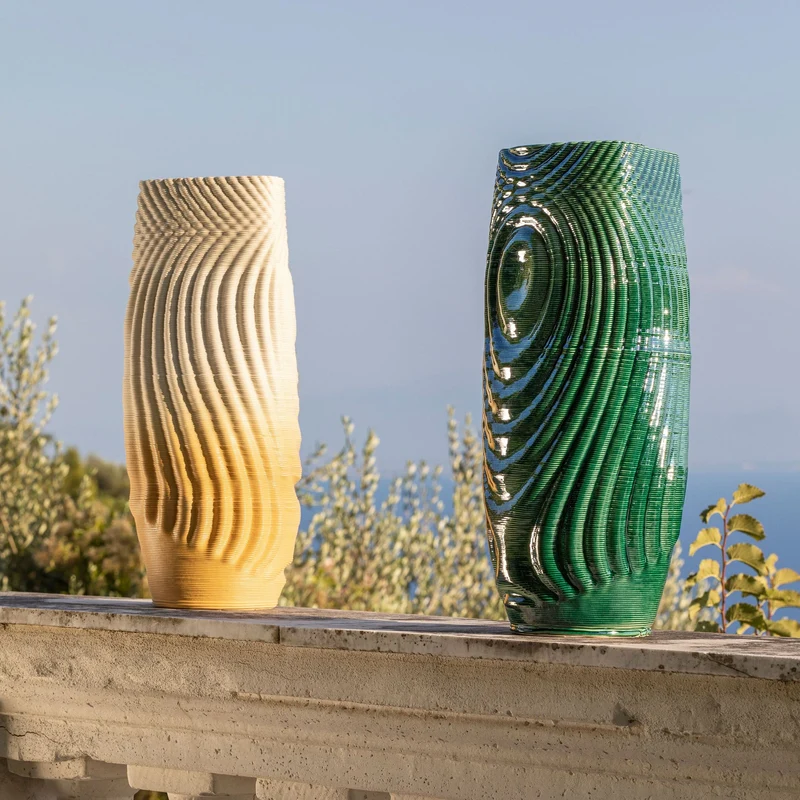 3D Printed Ceramic Vase ECO by Mediterranea Design