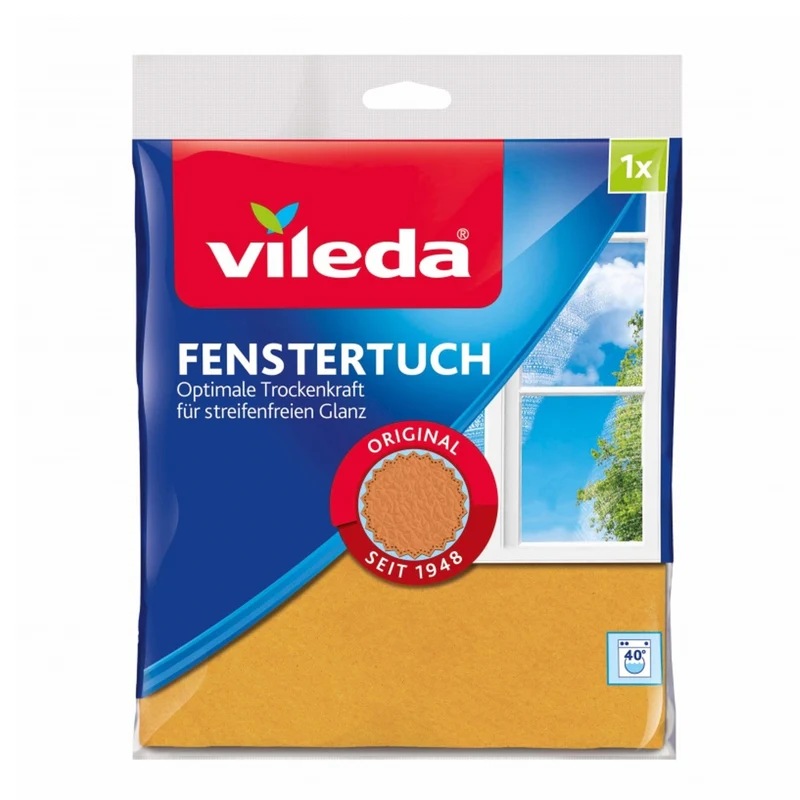 Vileda 162401 Vileda Microfibre Cloth Microfiber Streak Free Shine Cleaning Window & Glass