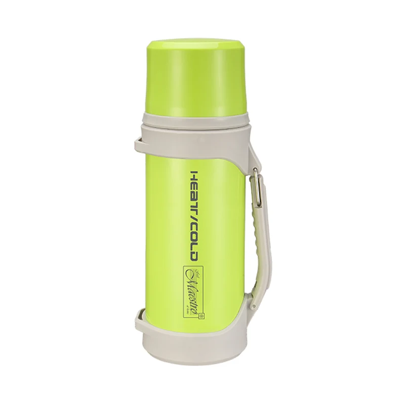 Maestro MR1631 stainless steel thermos with a foldable handle