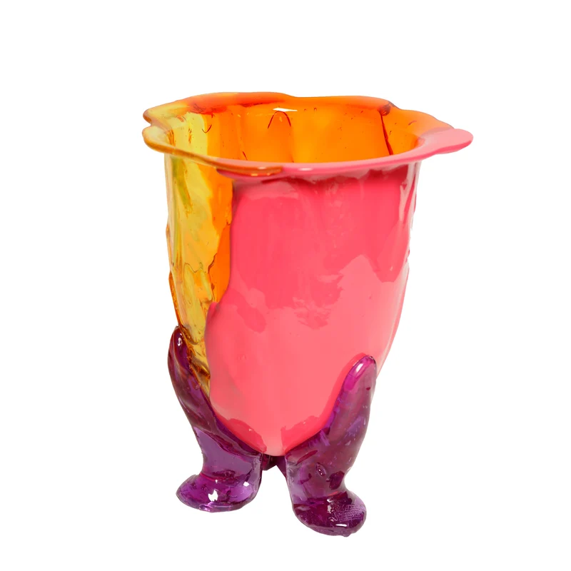 Resin Vase AMAZONIA Yellow by Gaetano Pesce for Fish Design