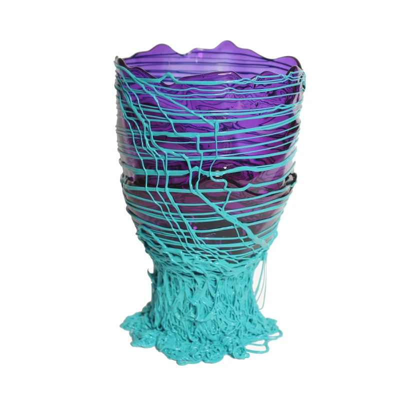 Resin Vase SPAGHETTI Purple by Gaetano Pesce for Fish Design