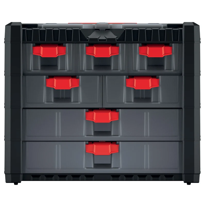 Kistenberg KMC301 Workshop Tool Organiser Multicase Cargo 401 7 Drawers Carry Handle Lid Organiser Portable