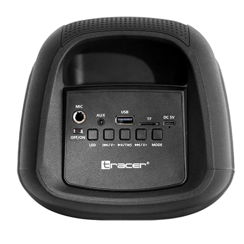 Tracer Wireless Speaker, Bluetooth 5.0, 20 W RMS power, karaoke mode, microphone, Powervox P2 TWS