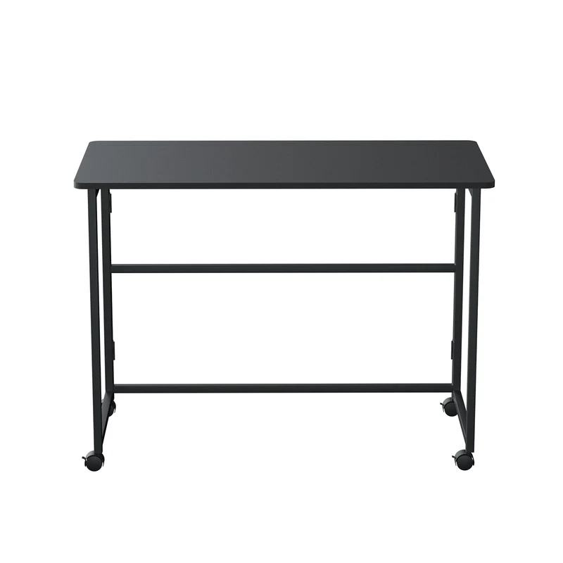Maclean folding table desk, black, mobile, top 100x50cm, max. 50kg, MC-1250 B