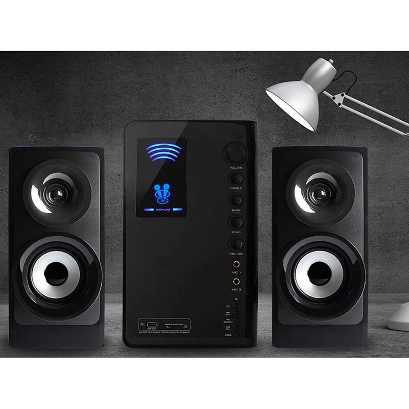 Tracer 2.1 speaker set, Bluetooth 5.1, 35W power output, FM radio, remote control, Tumba BT