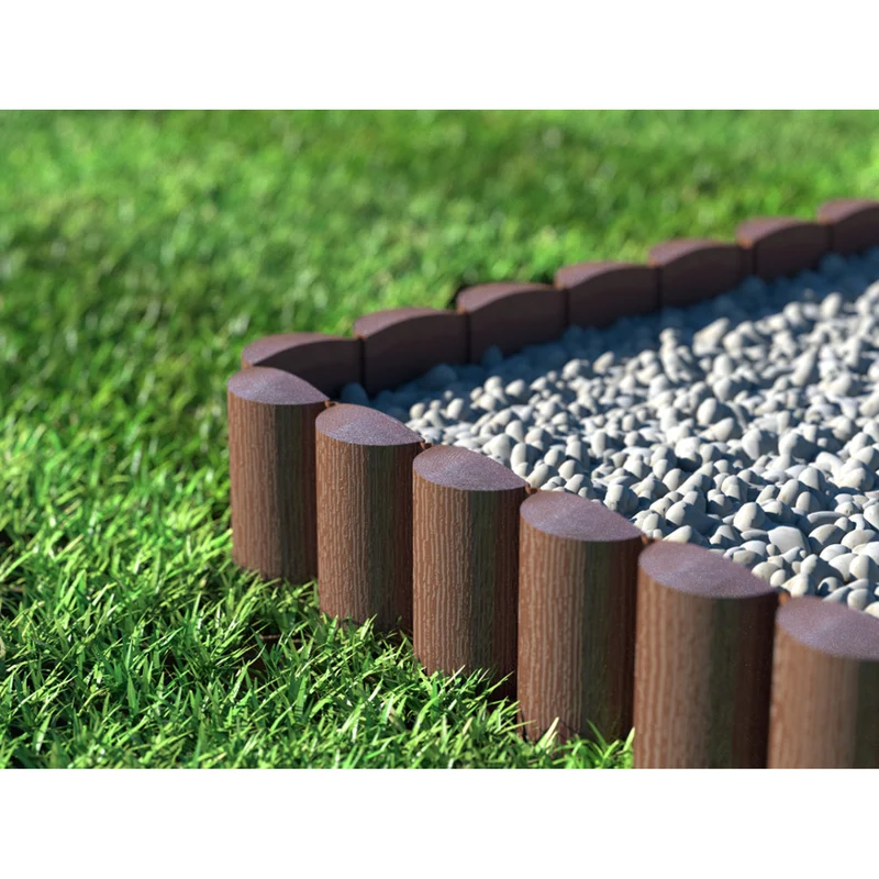 Cellfast Garden Fence, wood-grain finish, frost-resistant, 7.2 m long, brown, 34-031