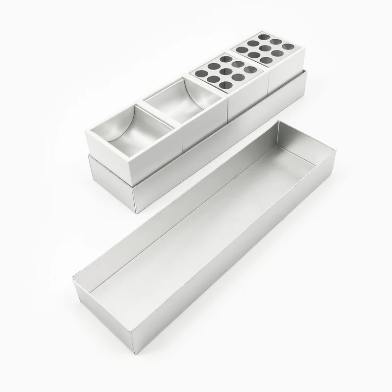 Aluminum Desk Set CANARIE by Bruno Munari