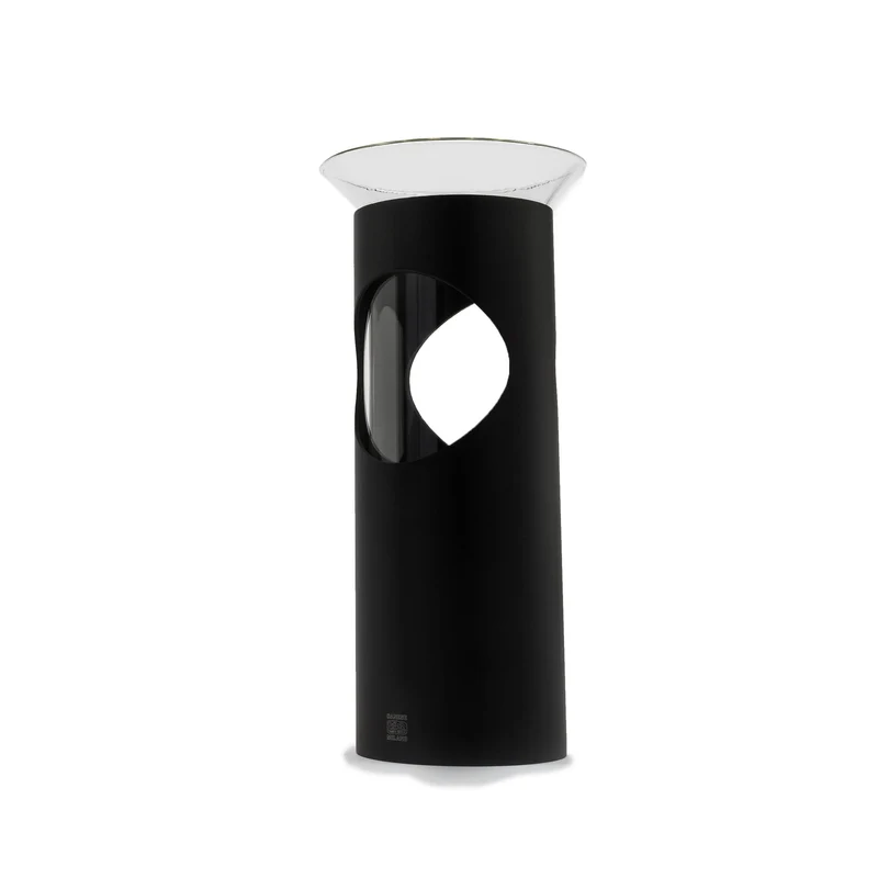 Glass and Steel Vase CAMICIA by Enzo Mari