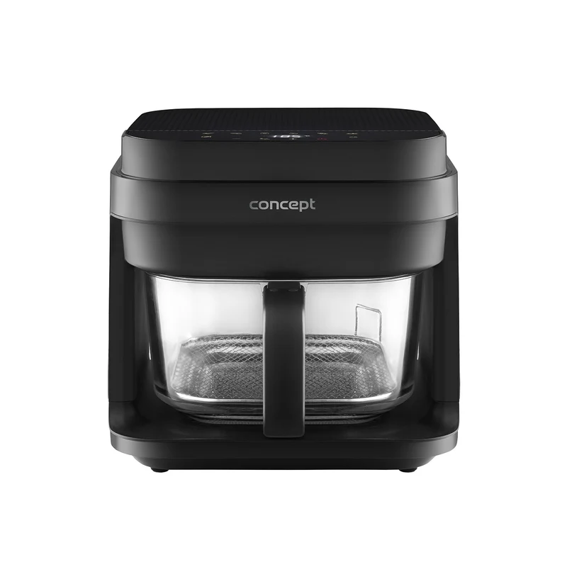 Concept Glass&Fast oil-free fryer, 5.5L capacity, 7 programs, touchscreen LED display, healthy frying mode, glass container, FR5500