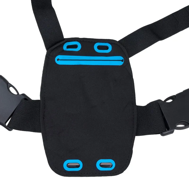 Backpack with LED signal light, remote control, water resistance: remote control IPx5, backpack IPX2 + Maclean sports phone harness, universal, MC-446