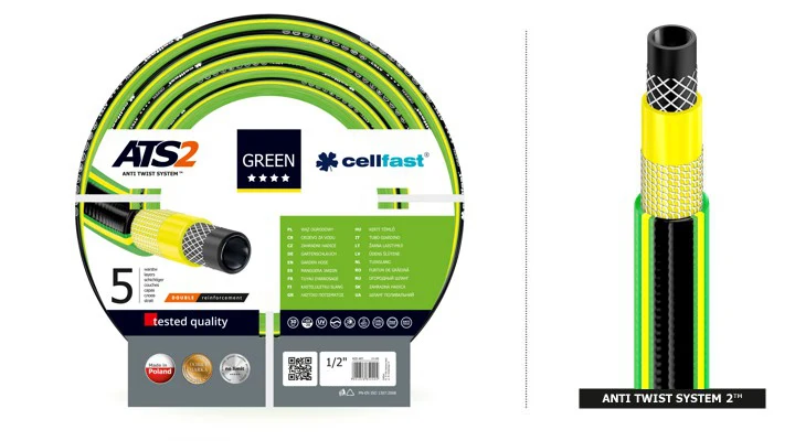 Cellfast 15-101 Garden Water Hose Flexible 1/2 "50m 5 Layers ATS2