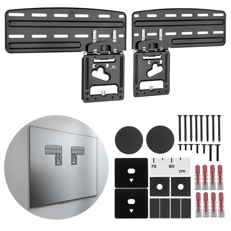 Maclean TV bracket, compatible with Samsung QLED TVs, 43"-85", max. 60kg, MC-806 N