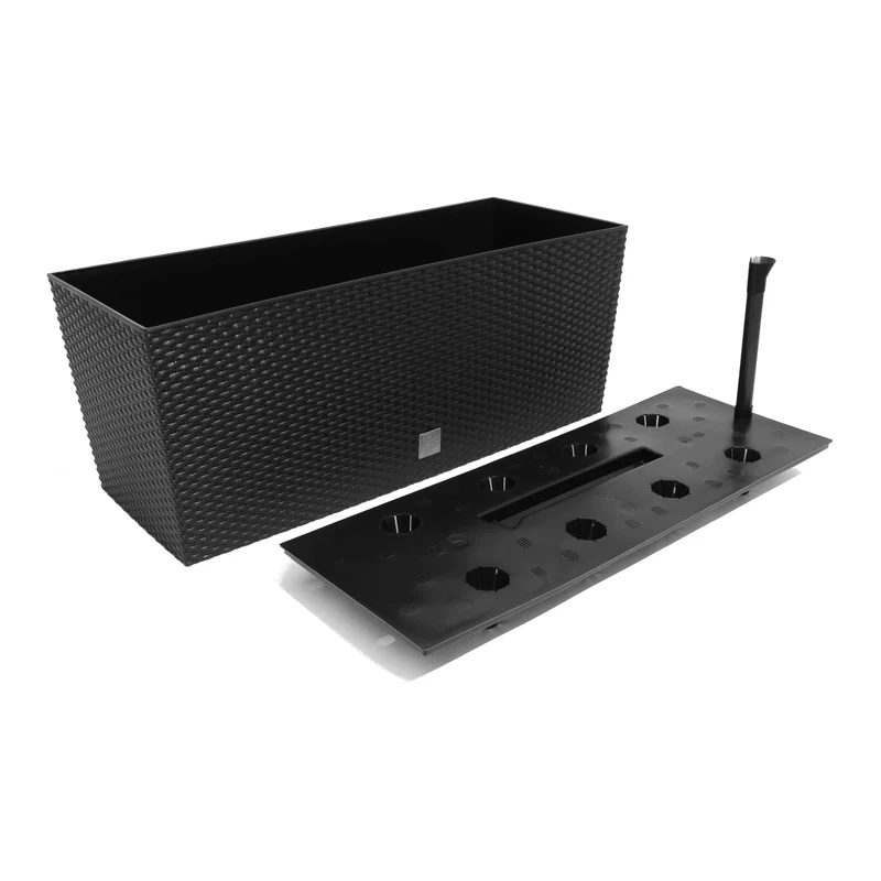 Rattan flowerpot Prosperplast Rato Case DRTC600 S433 anthracite